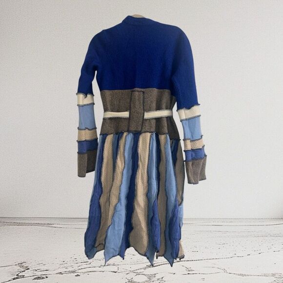 ✨Patchwork Colorblock Long Sz Medium Cardigan Sweater✨ - Picture 2 of 9